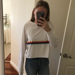rainbow stripped Brandy Melville shirt